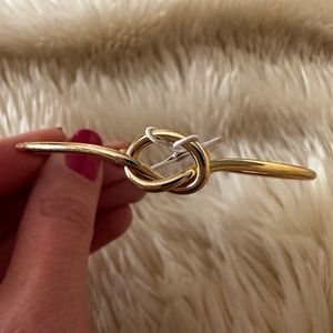 Pink Lily Knot Cuff Bracelet